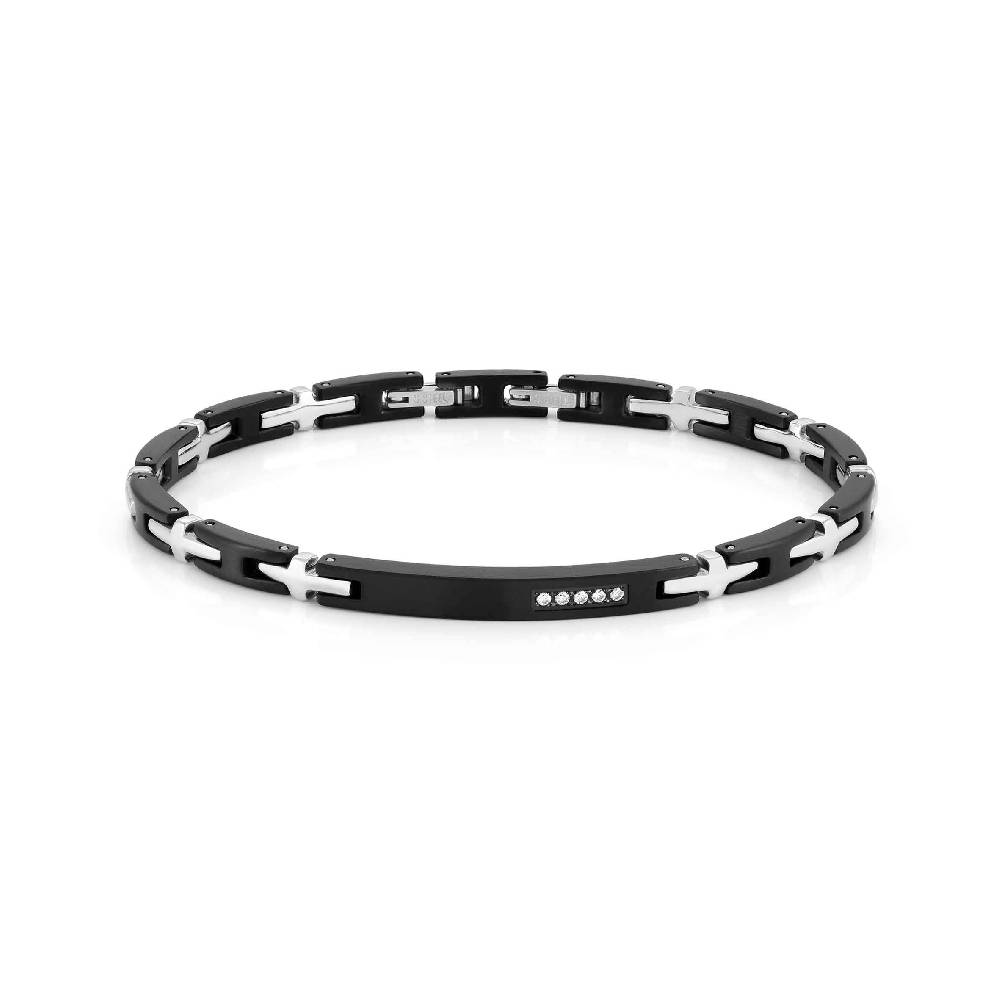 Nomination Bracciale Strong per lui con placca
