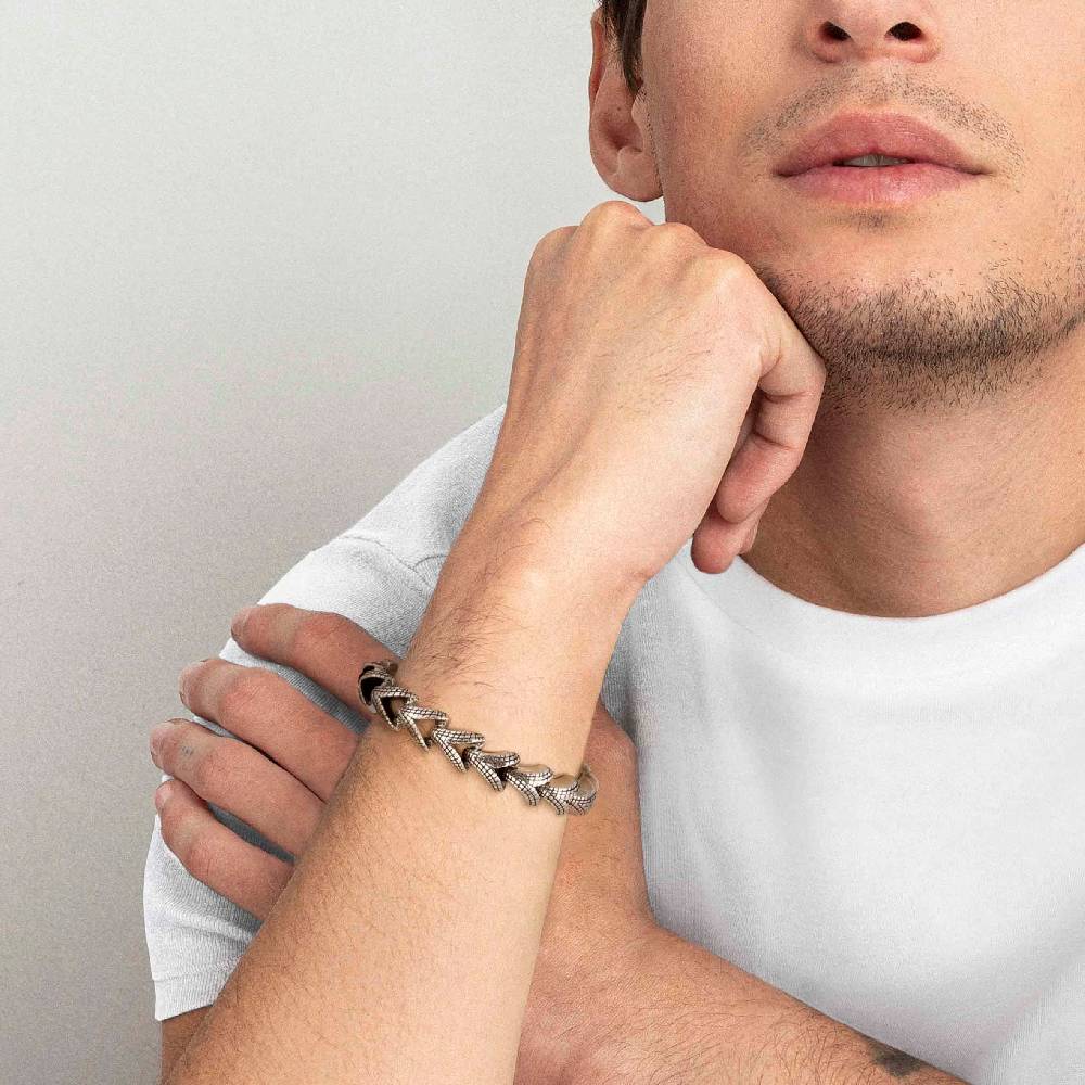 Nomination Bracciale Uomo Con Catena Intrecciata