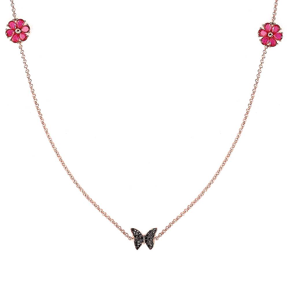 Nomination Collana Lunga Sweetrock Nature Oro Rosa