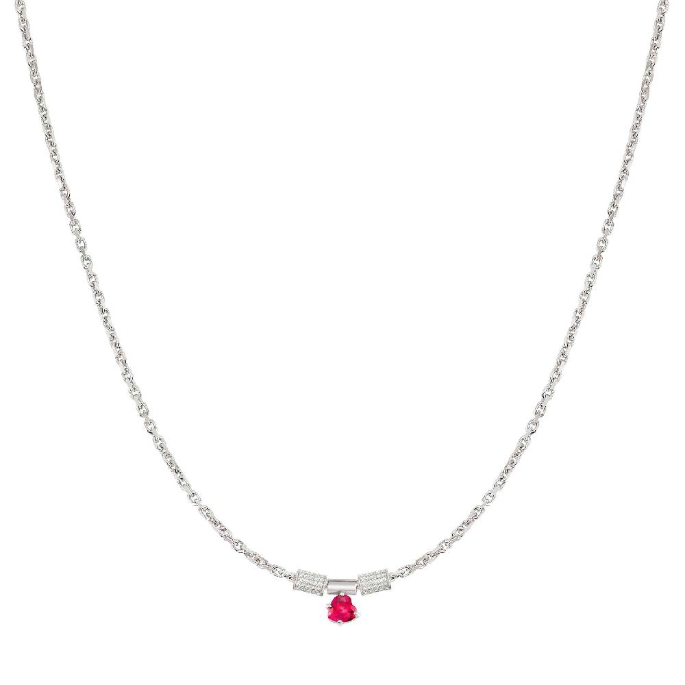Nomination Collana SEIMIA con cuore pendente rosso