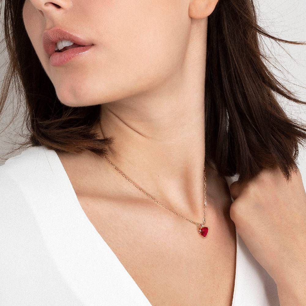 Nomination Collana SweetRock Argento Cuore Bianco