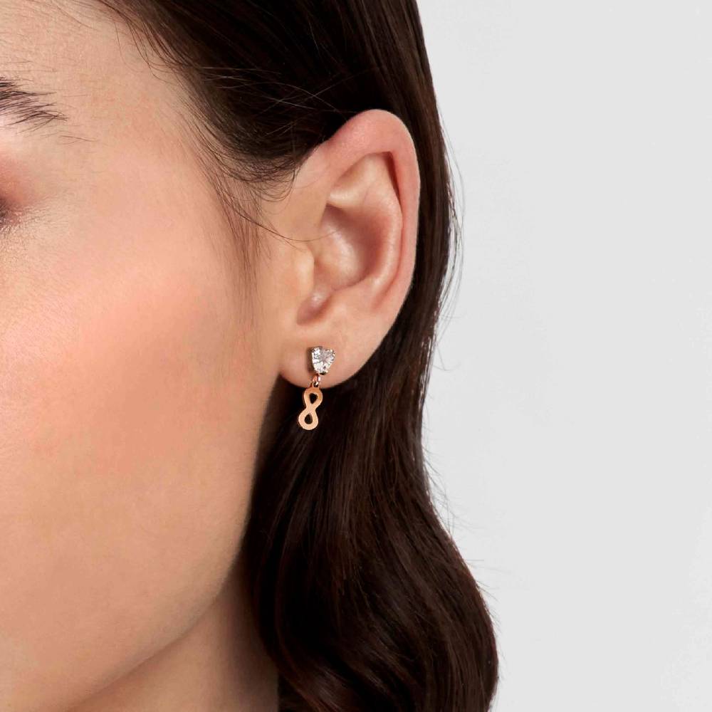 Nomination Orecchini Principessina Bianco Infinito