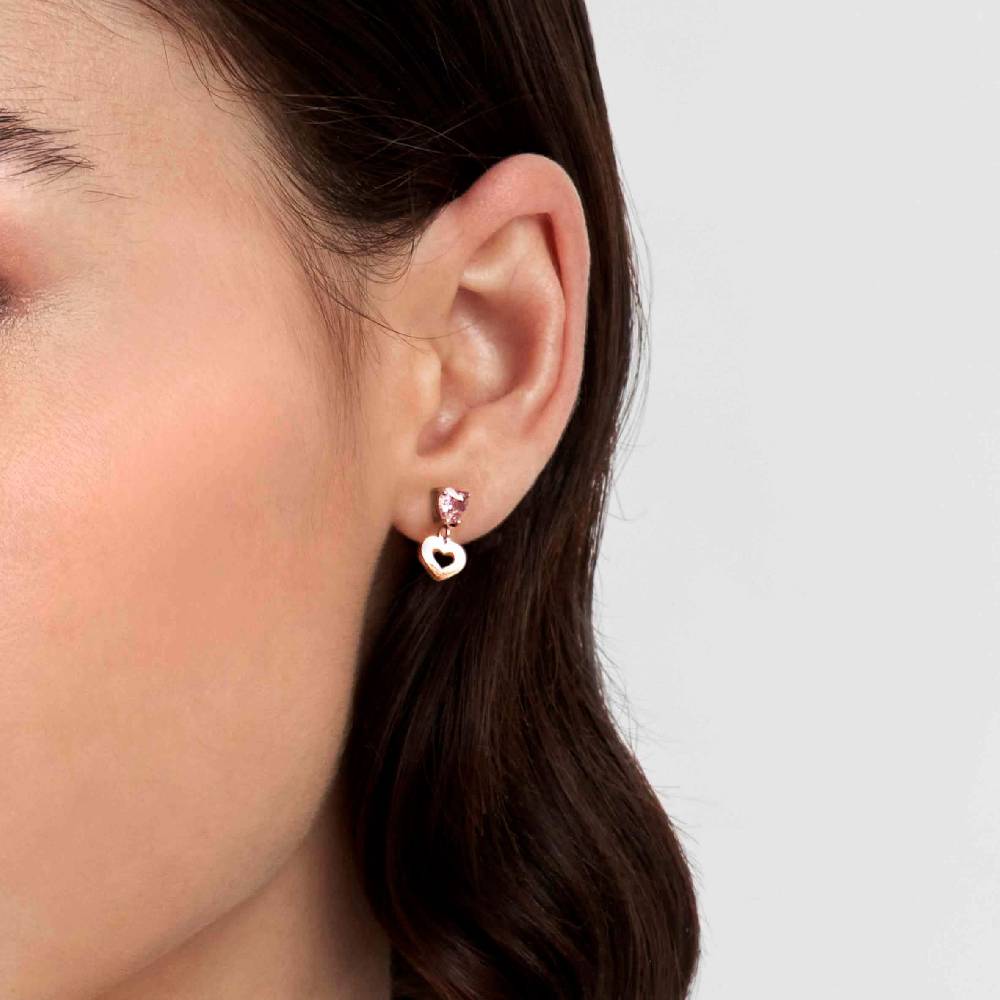 Nomination Orecchini Principessina Rosa Cuori