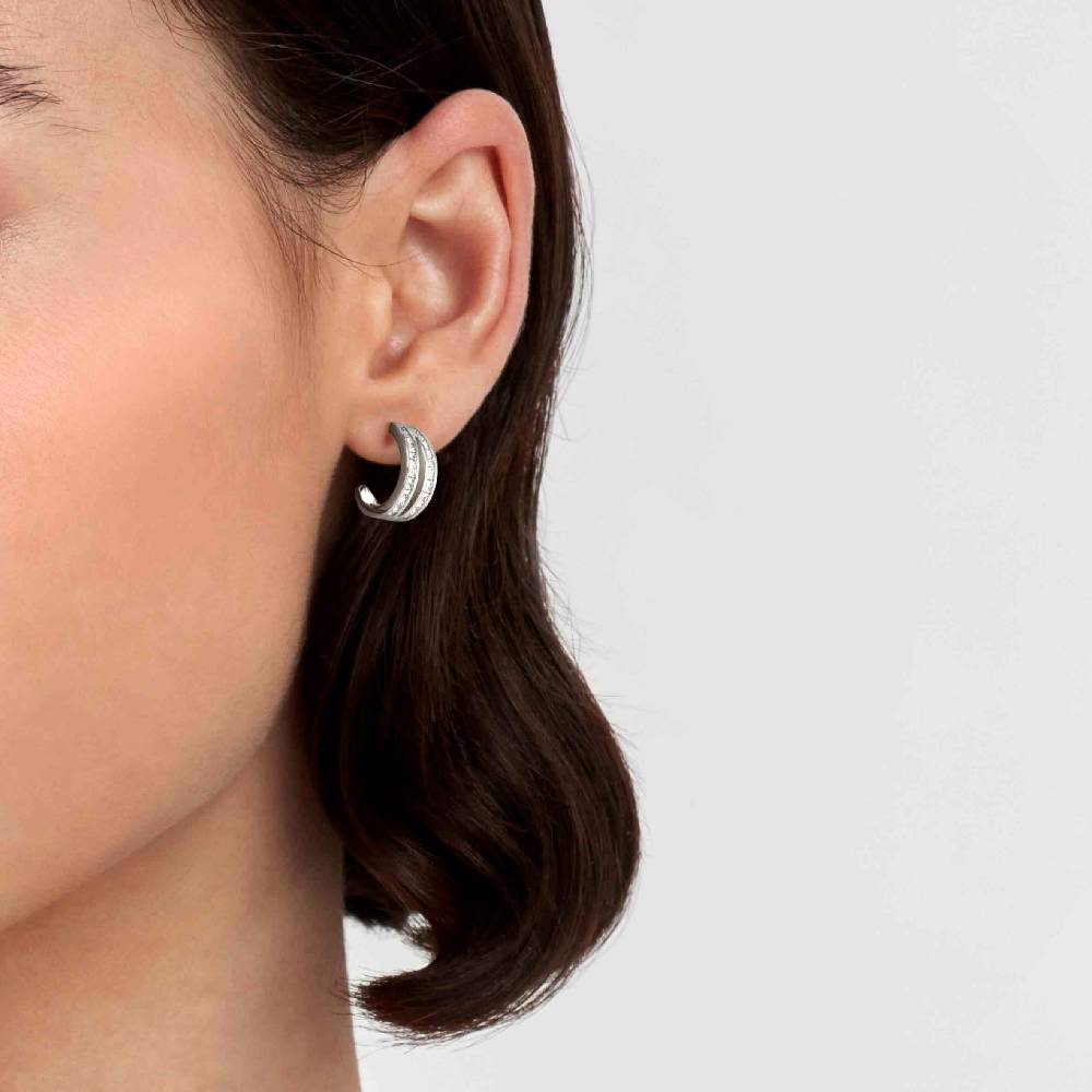 Nomination Orecchini Carismatica In Argento E Pietre Bianche