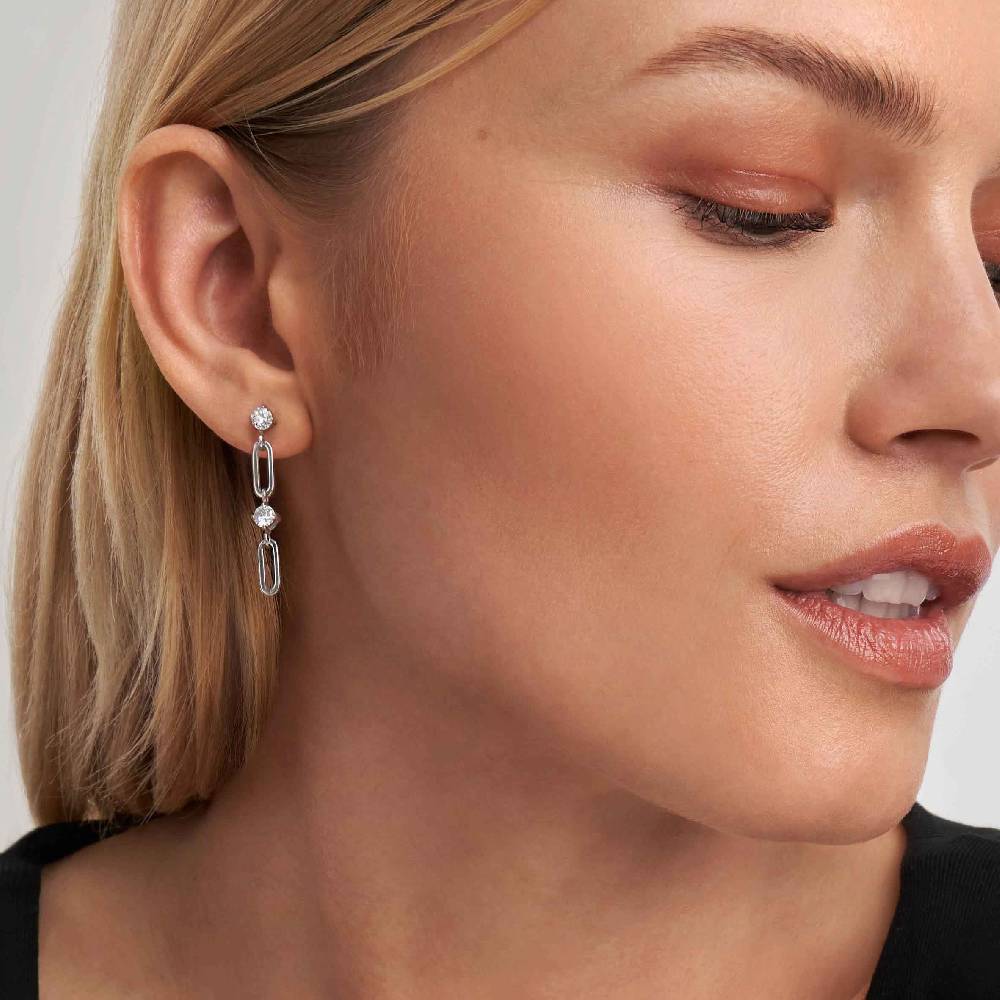 Nomination Orecchini Chainsofstyle Pendenti Con Cubic Zirconia