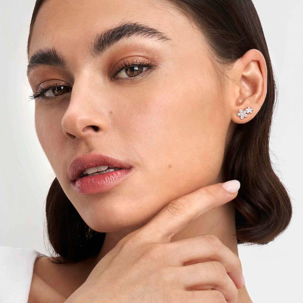 Nomination Orecchini Misstrendy Con Fiori Con Cubic Zirconia E Pvd Colorato