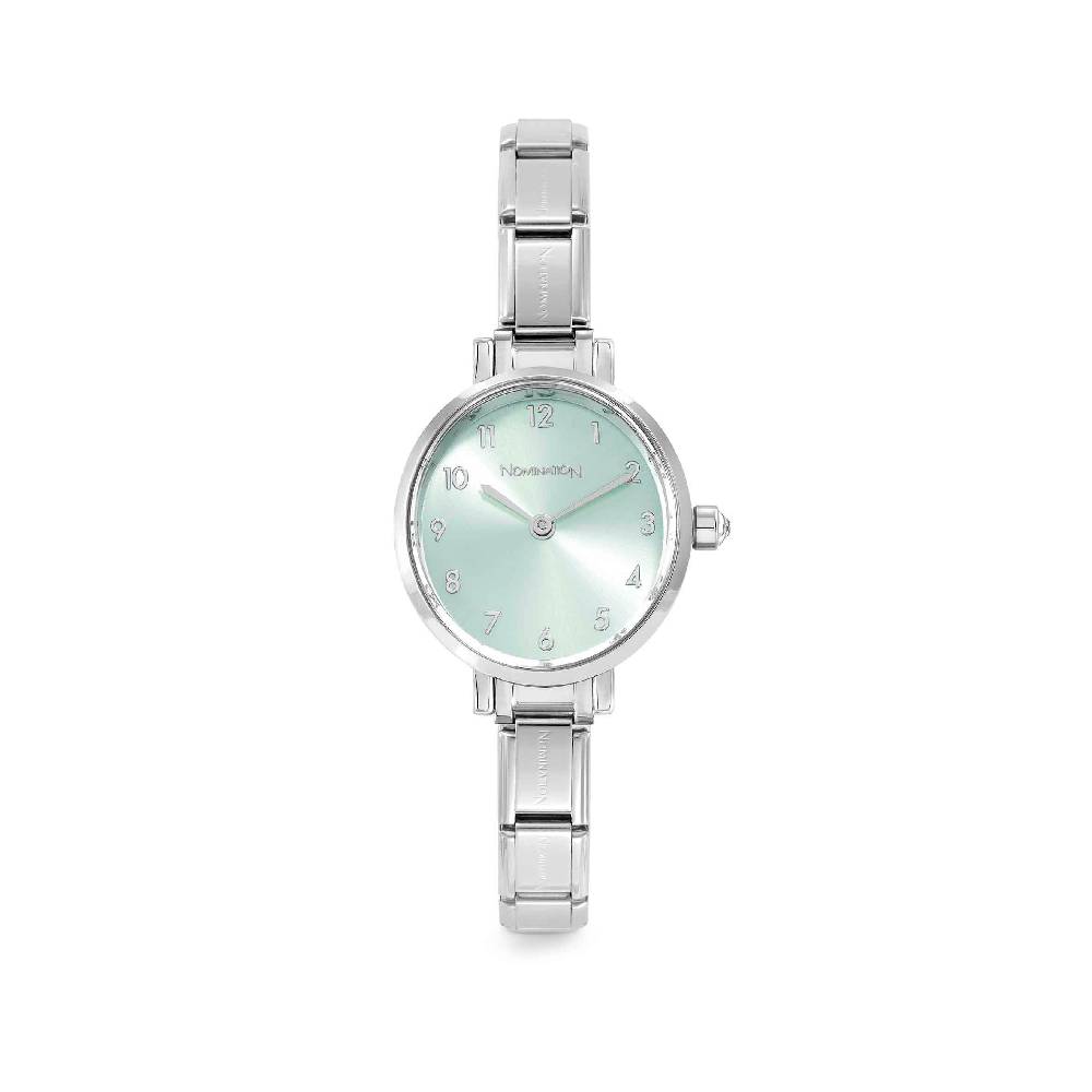 Nomination Orologio Composable Time Verde Acqua Sunray Ovale