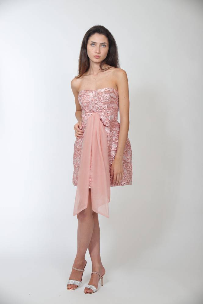 Nora Barth Abito In Pizzo Rosa