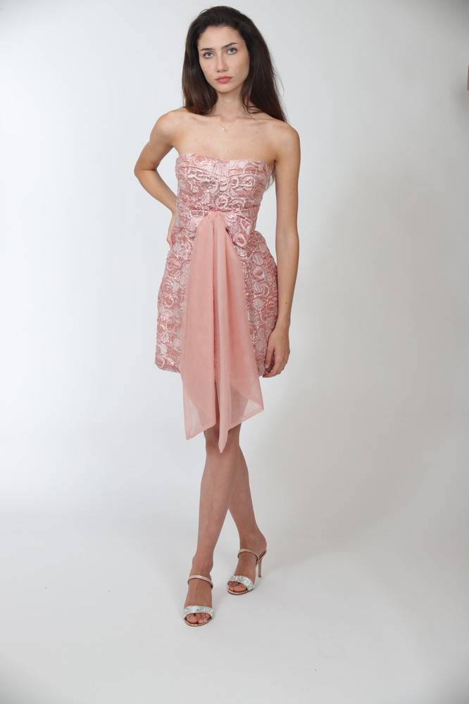 Nora Barth Abito in pizzo rosa