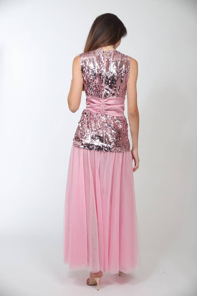 Nora Barth Abito In Tulle E Paillete