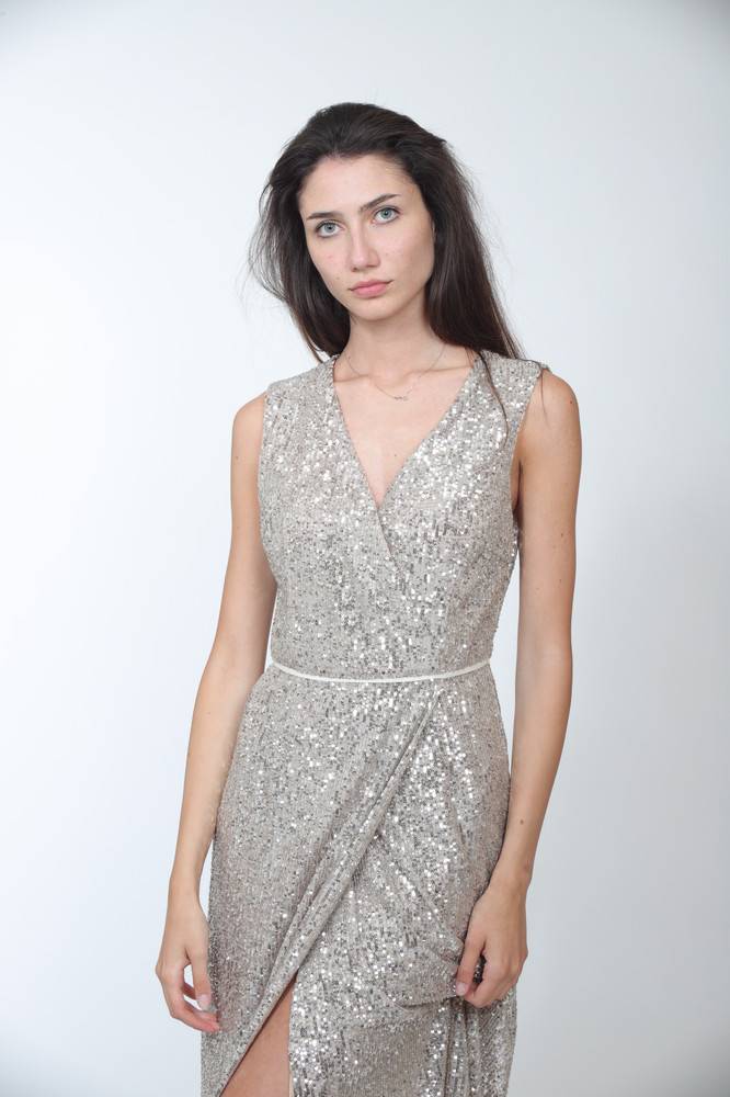 Nora Barth Abito Lungo In Paillettes