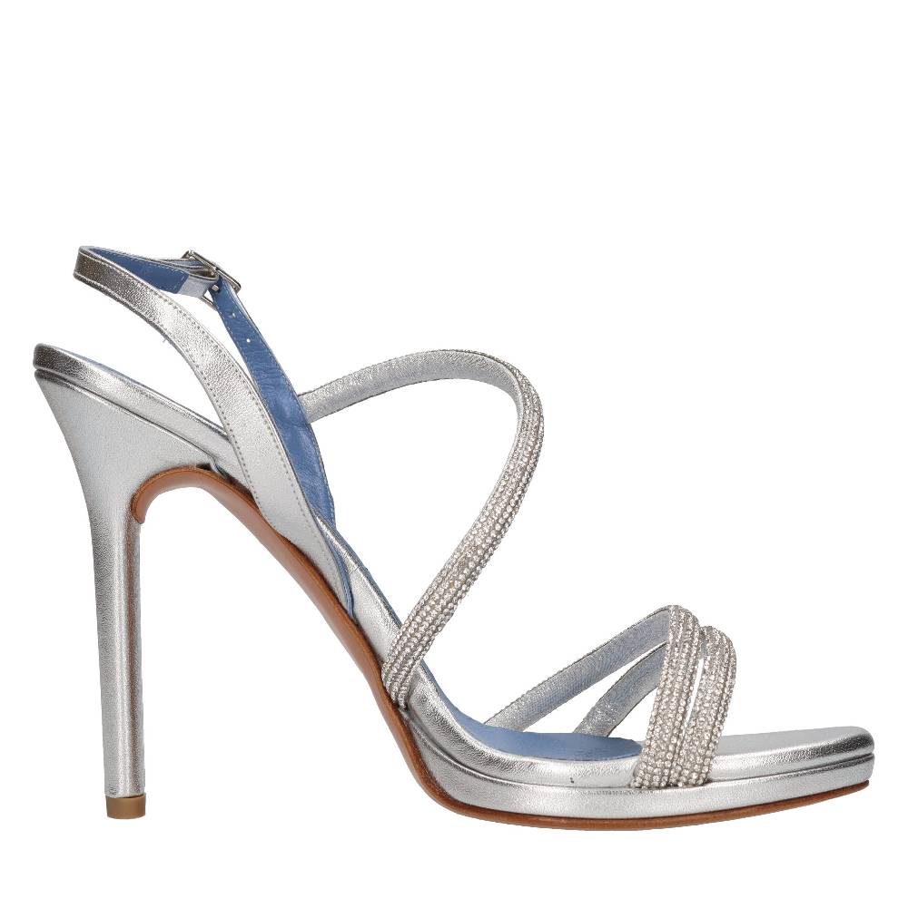 ALBANO Sandali In Pelle E Strass