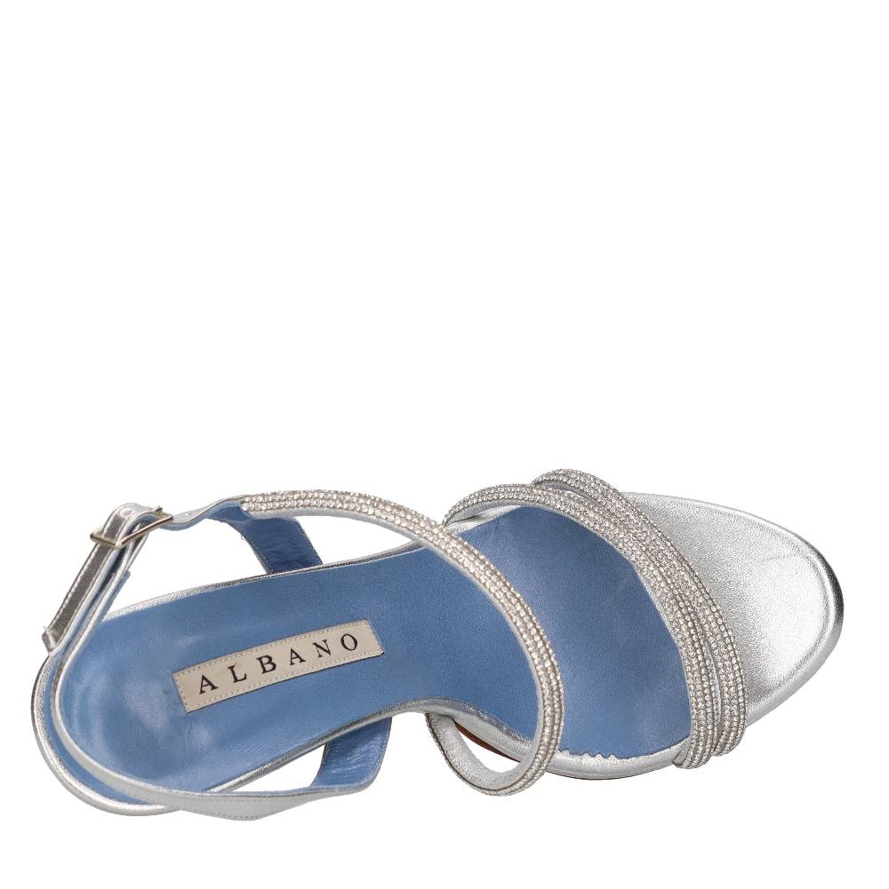 ALBANO Sandali In Pelle E Strass