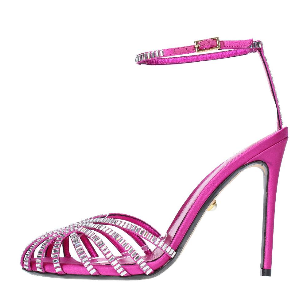 ALEVI MILANO Sandali in raso e strass