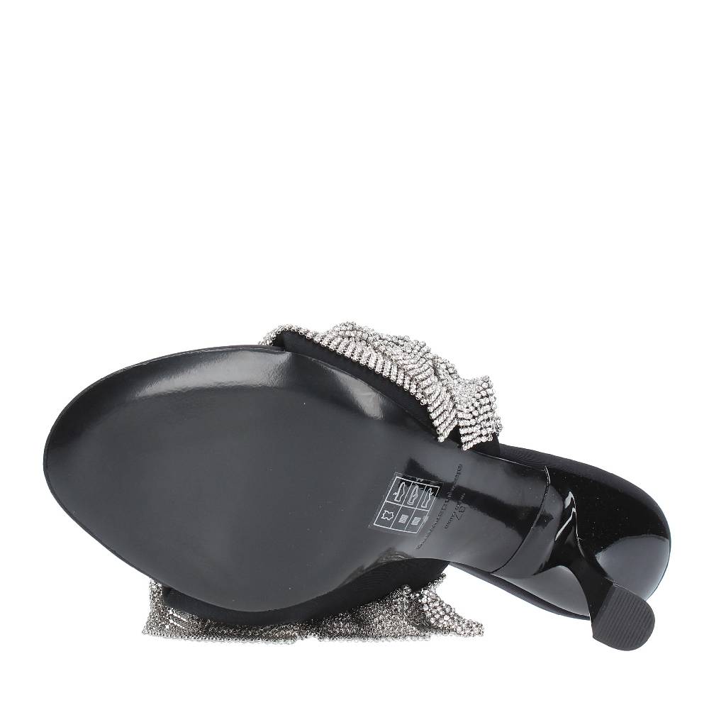ALEXANDER WANG Mules In Tessuto E Strass