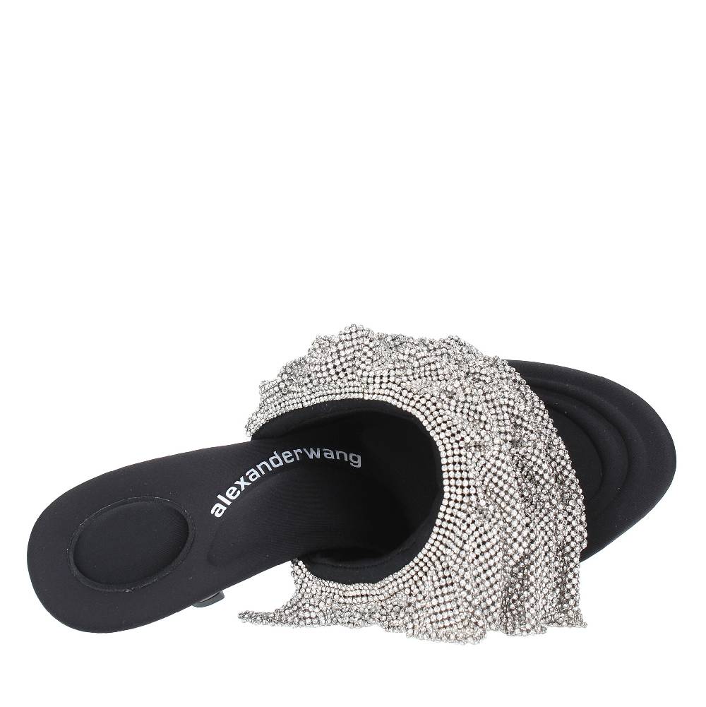 ALEXANDER WANG Mules In Tessuto E Strass