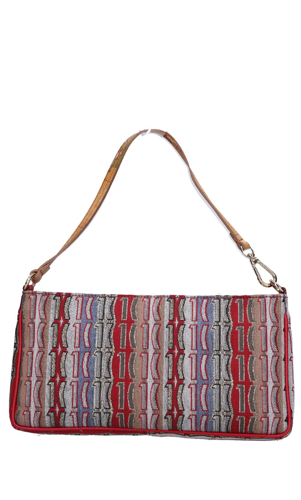 ALVIERO MARTINI 1a CLASSE Borsa In Tessuto E Pelle