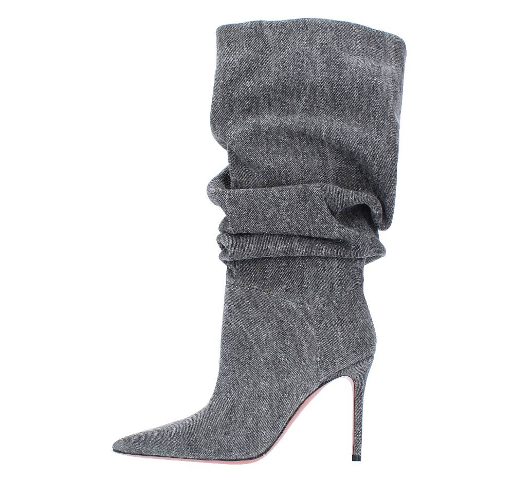 AMINA MUADDI Stivali Jaheel in tessuto