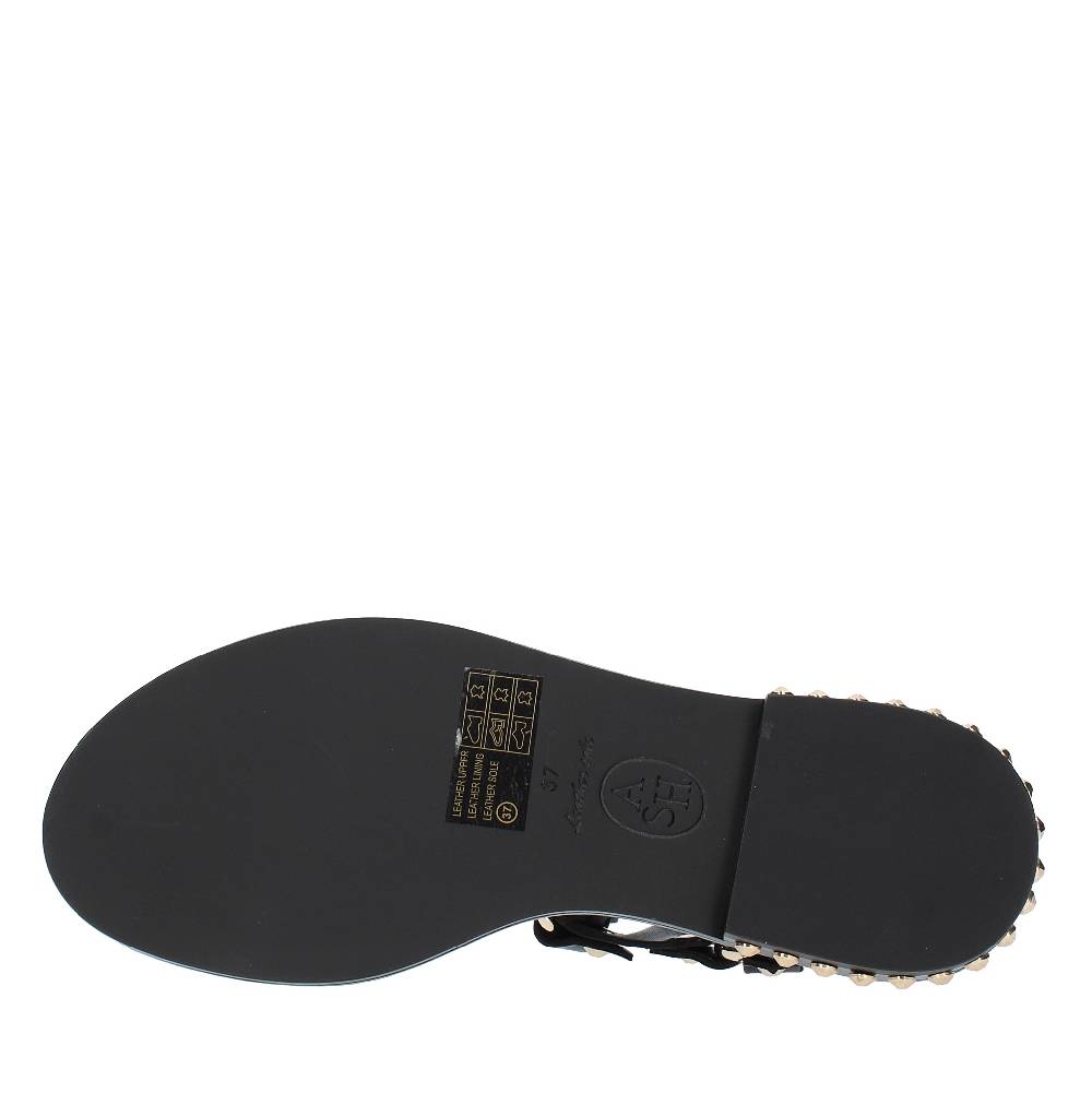 ASH Sandali Flat Modello PATSY In Pelle E Borchie