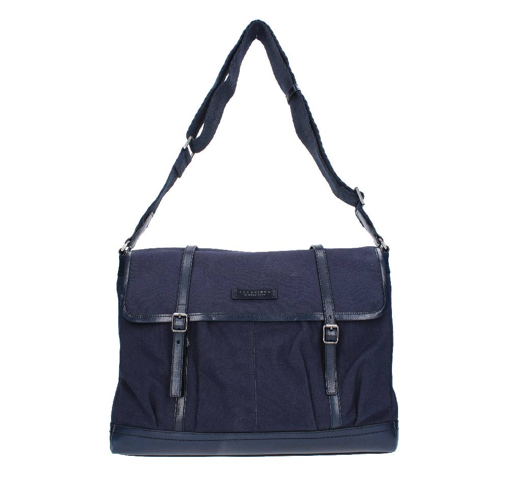 THE BRIDGE Borsa portadocumenti the bridge in pelle e tessuto