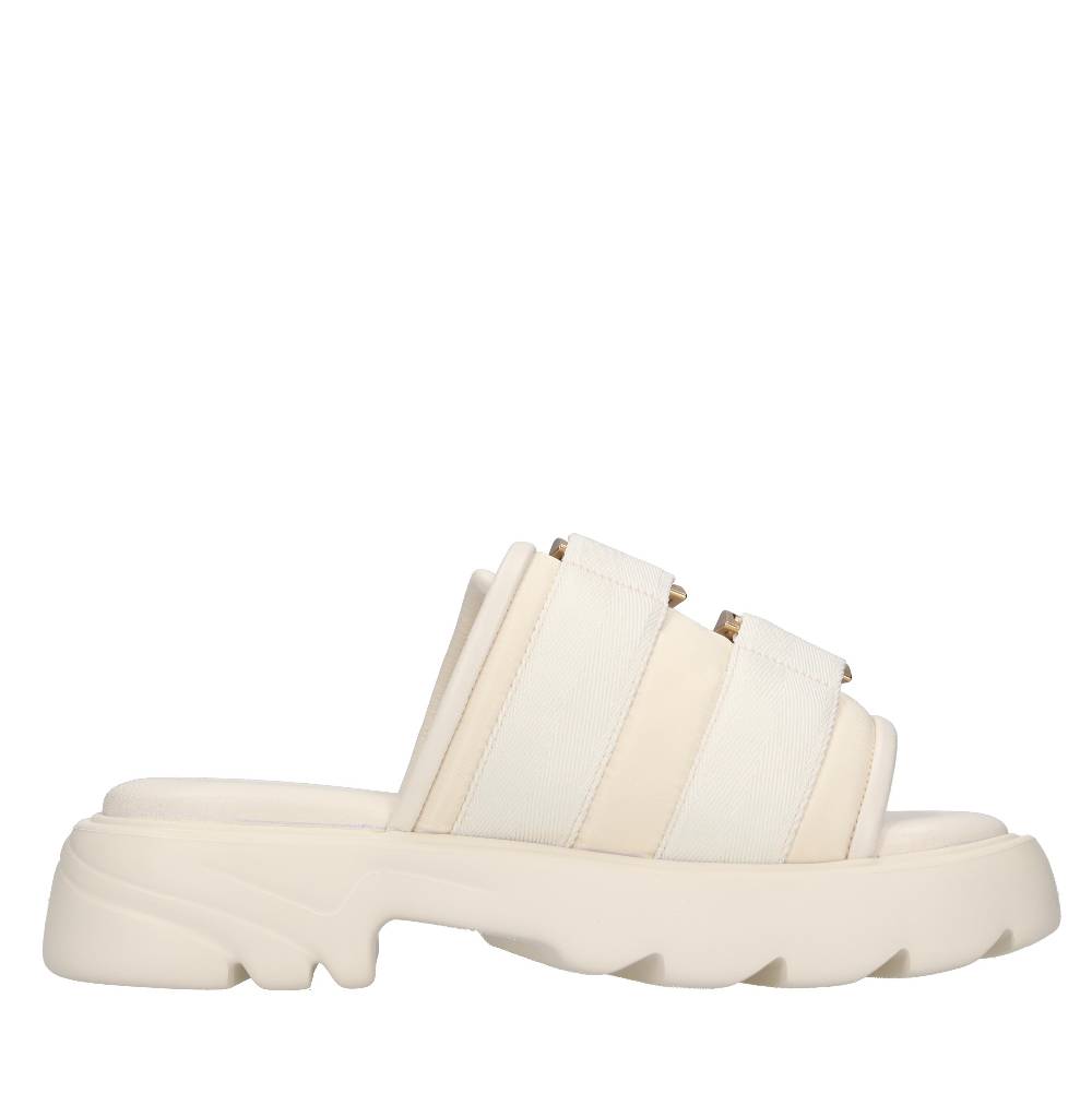 BOTTEGA VENETA Mules In Pelle E Tessuto