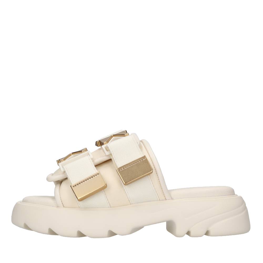 BOTTEGA VENETA Mules in pelle e tessuto