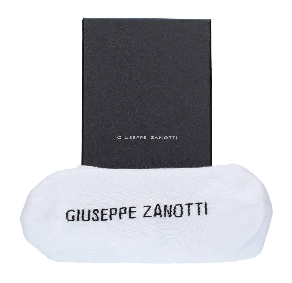 GIUSEPPE ZANOTTI Calzini In Tessuto Misto Cotone Bianco