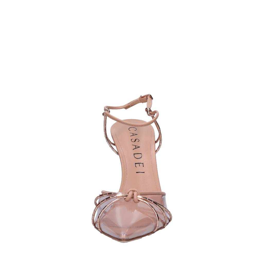 CASADEI Décolleté Slingback In Pelle E Plexiglass