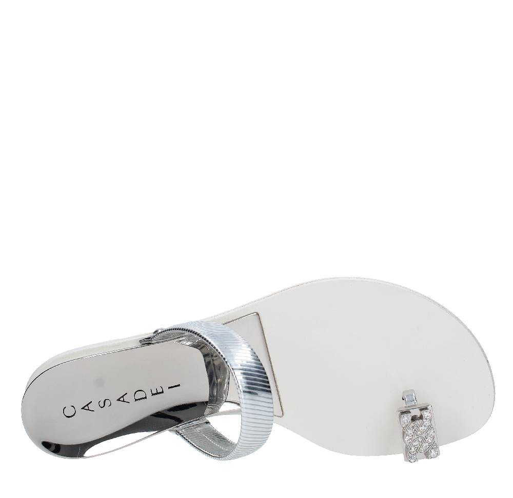 CASADEI Sandali Flat Infradito In Pelle