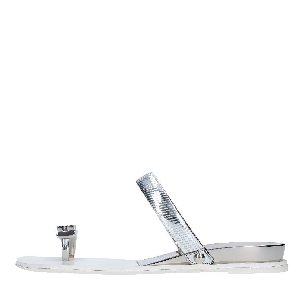 CASADEI Sandali flat infradito in pelle