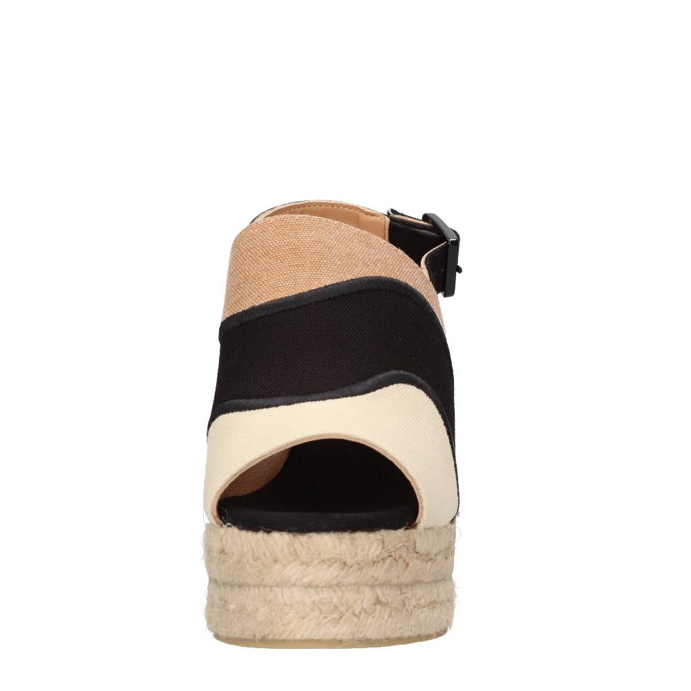 CASTANER Sandali Con Zeppa In Tessuto E Corda