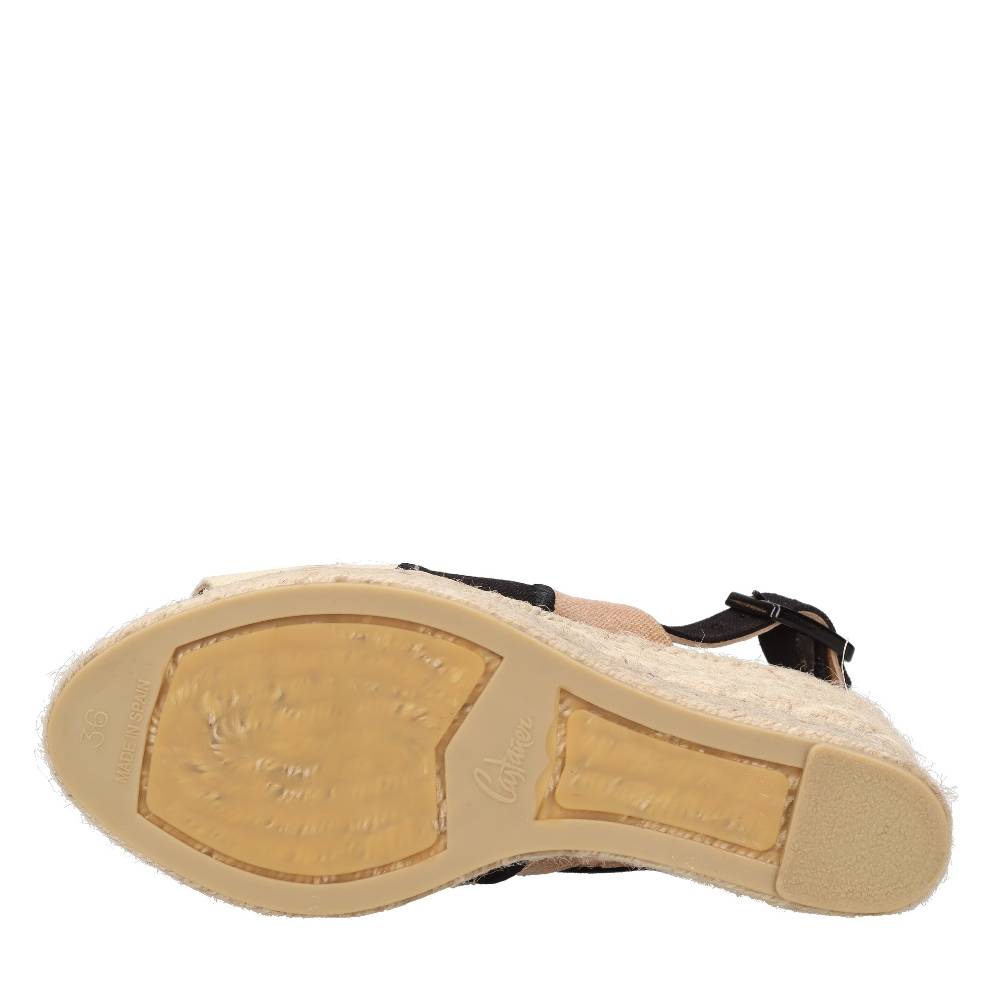 CASTANER Sandali Con Zeppa In Tessuto E Corda