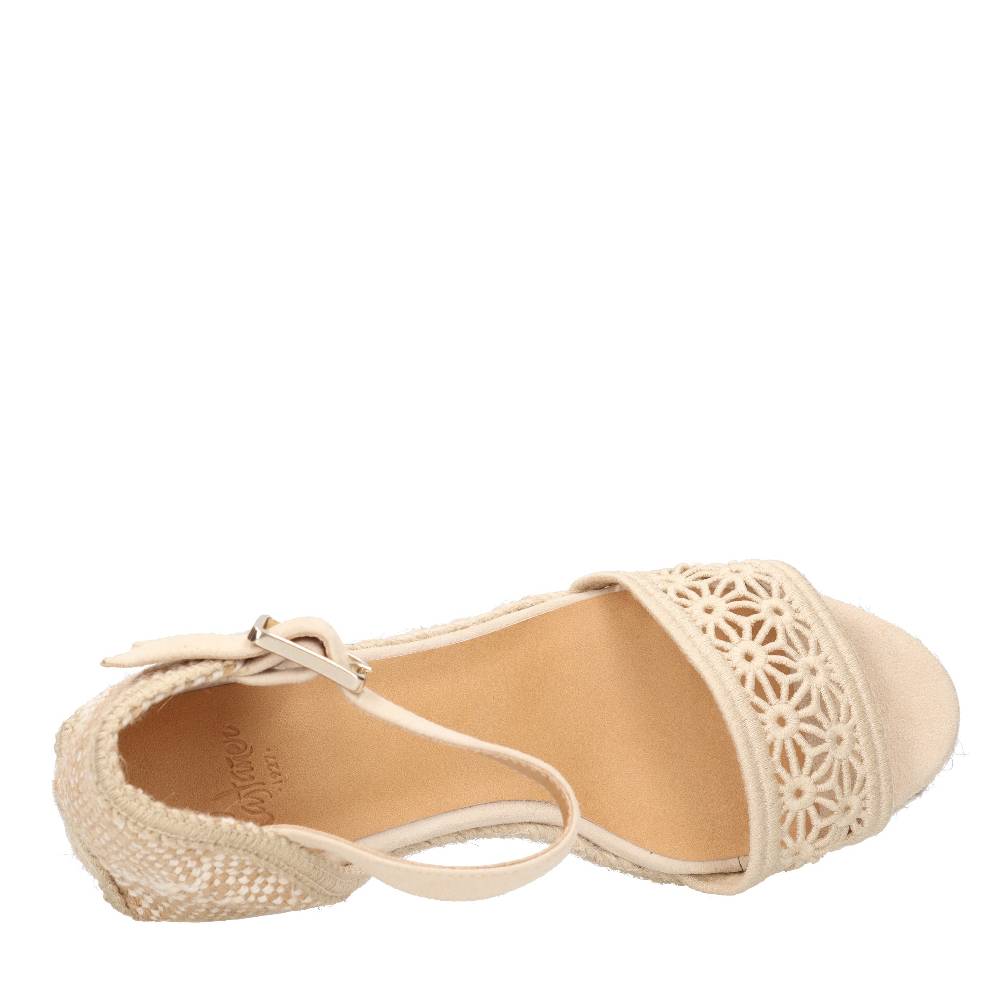 CASTANER Zeppa In Tessuto E Corda