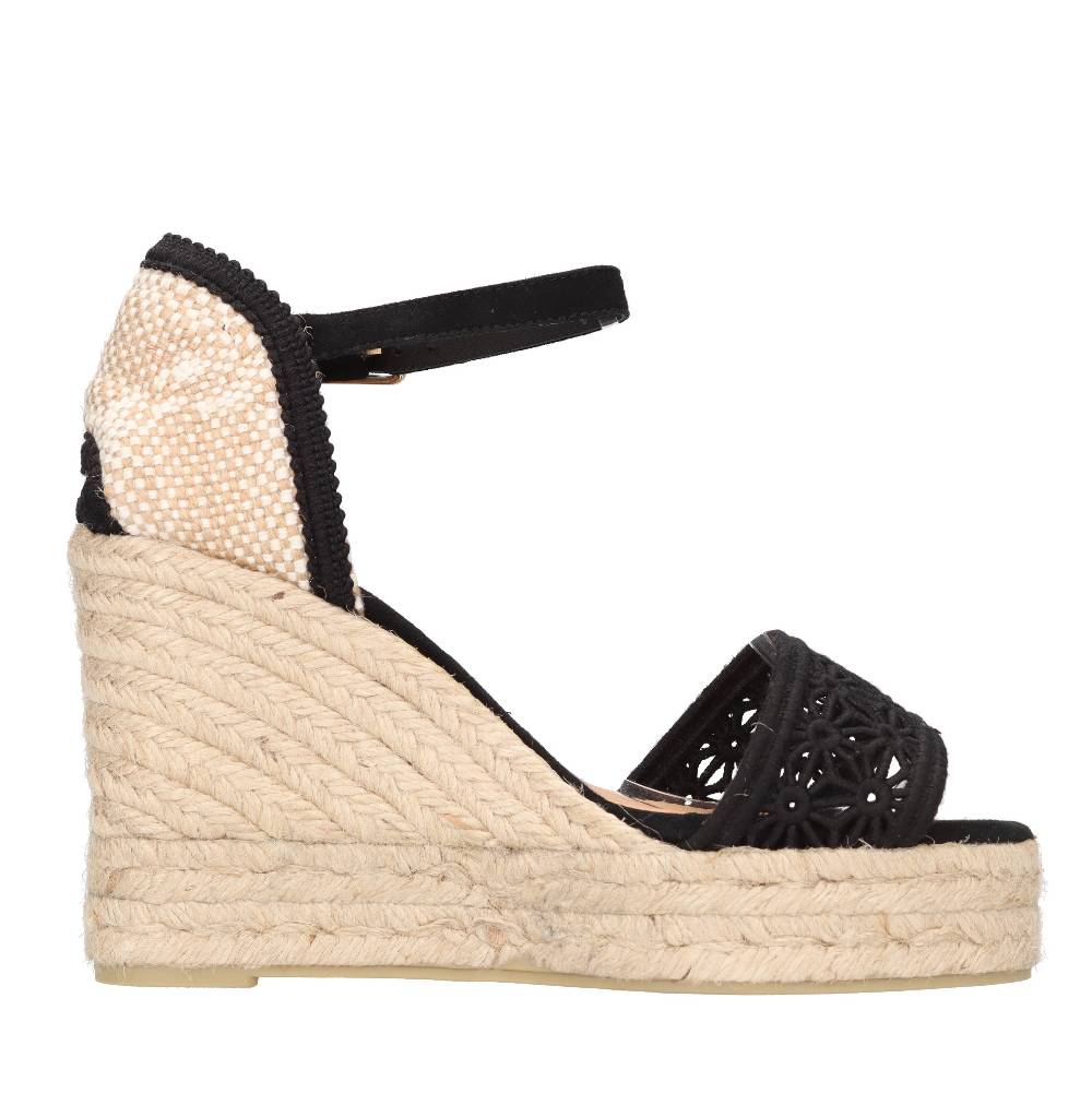 CASTANER Zeppa In Tessuto E Corda