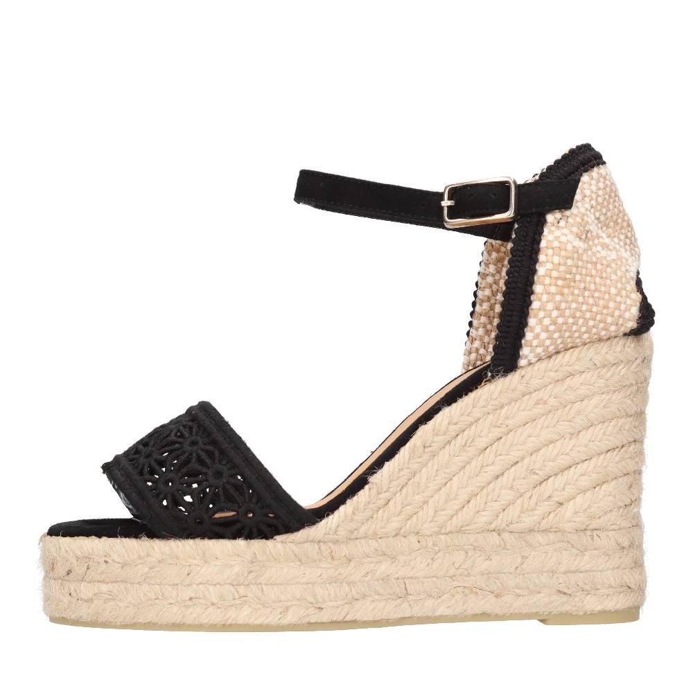 CASTANER Zeppa in tessuto e corda