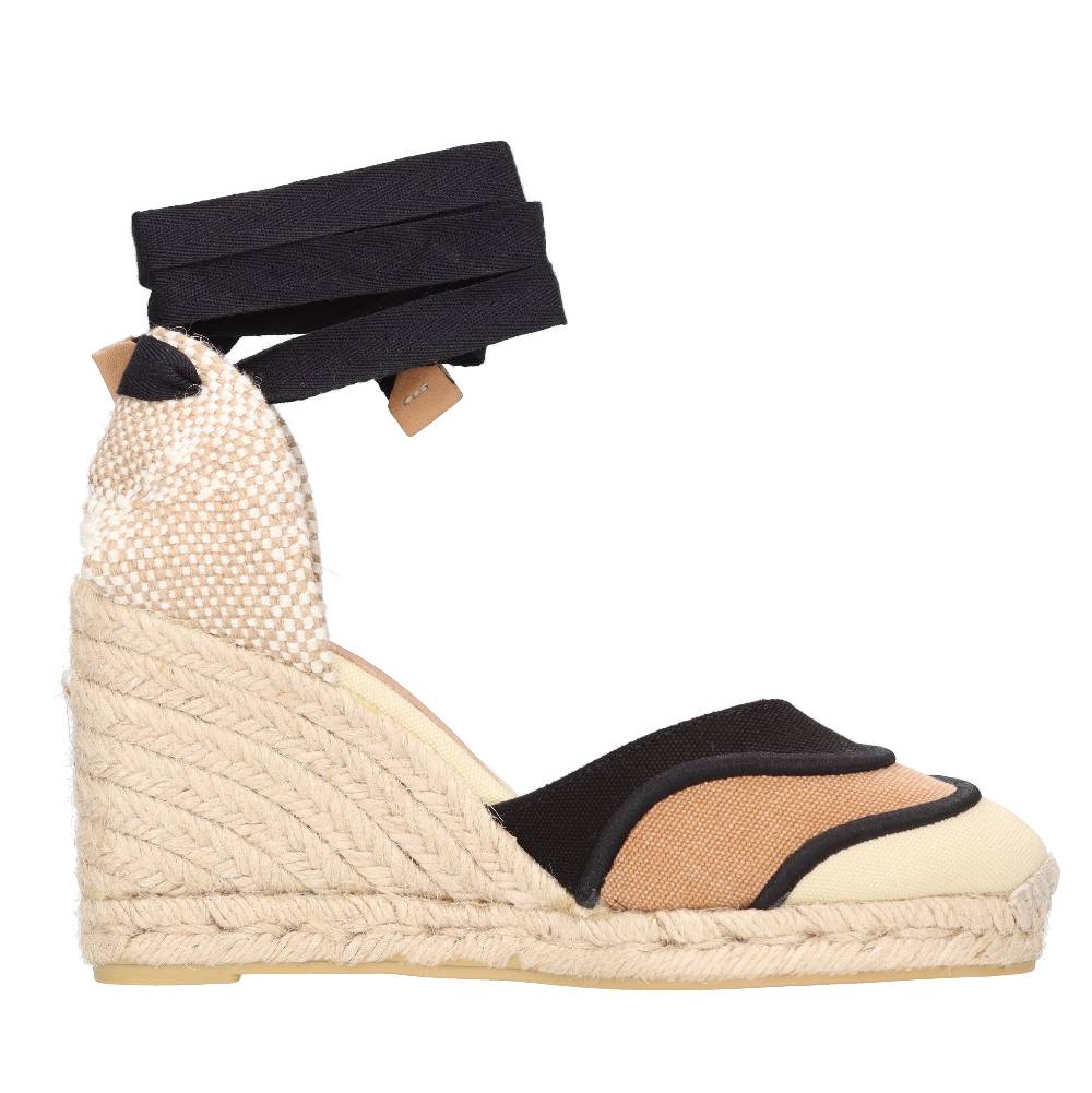 CASTANER Zeppa In Tessuto E Corda