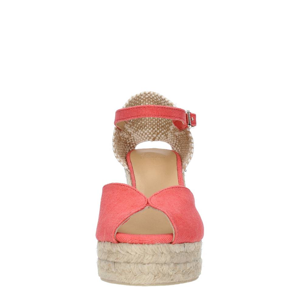 CASTANER Zeppa In Tessuto E Corda Modello BIANCA