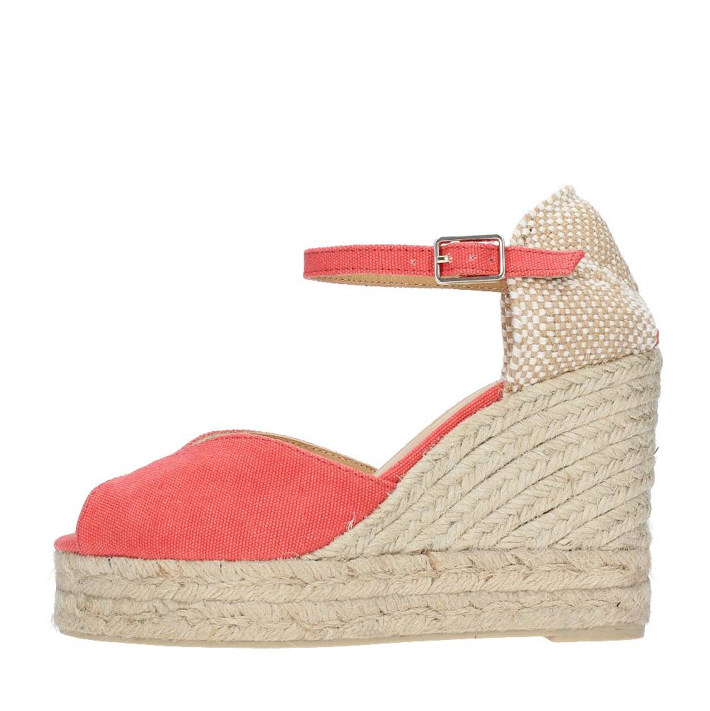 CASTANER Zeppa in tessuto e corda modello BIANCA