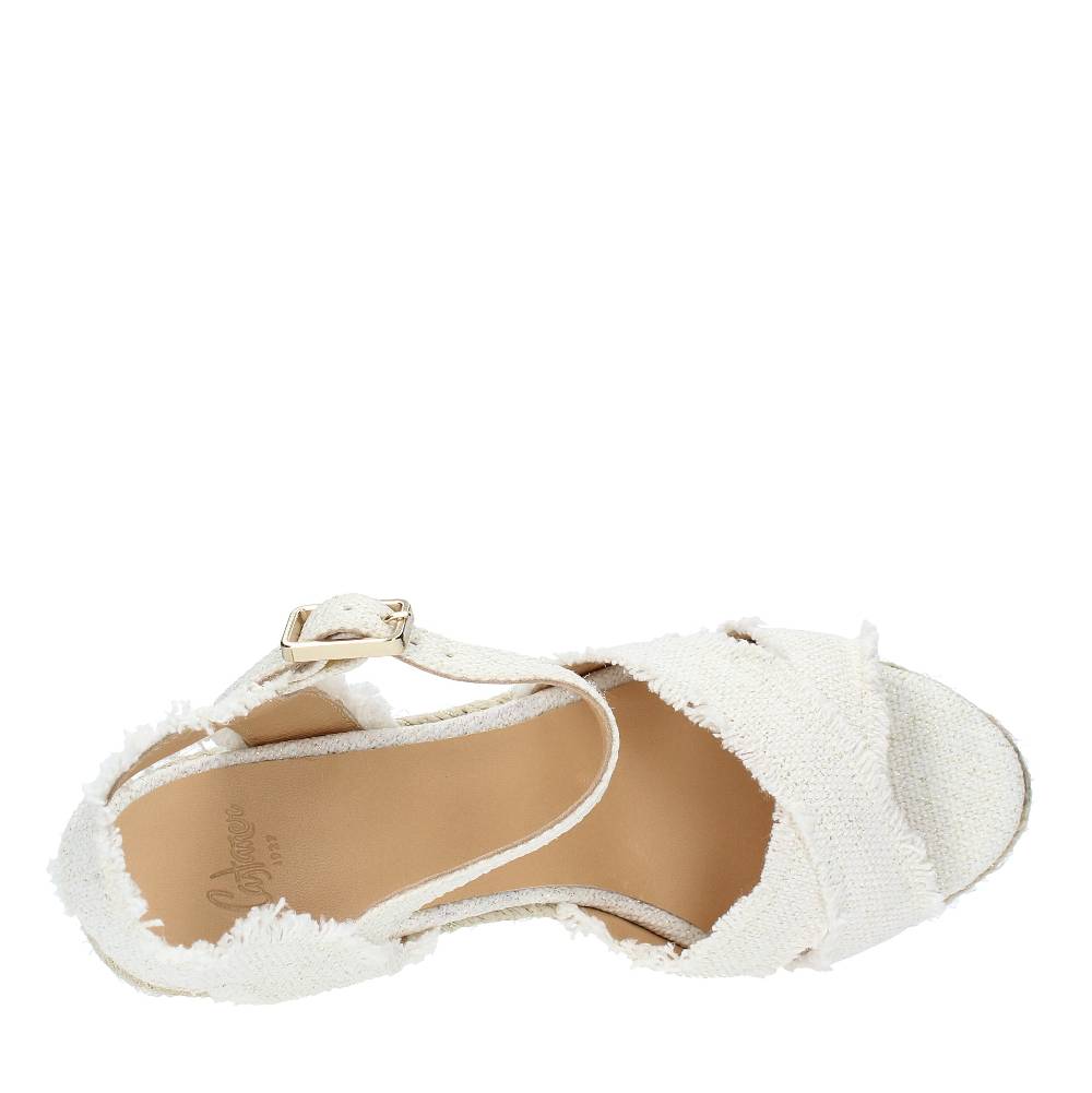 CASTANER Zeppa In Tessuto E Corda Modello BROMELIA