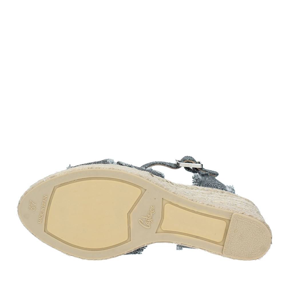 CASTANER Zeppa In Tessuto E Corda Modello BROMELIA