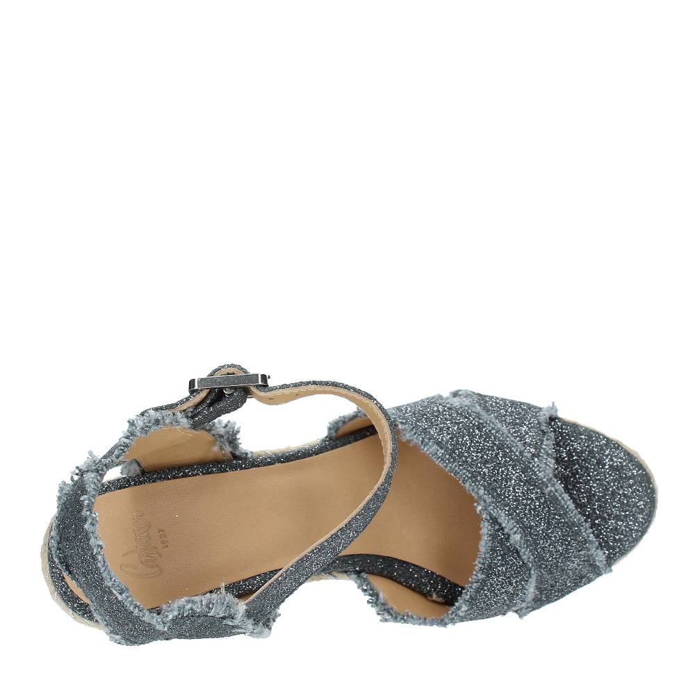 CASTANER Zeppa In Tessuto E Corda Modello BROMELIA