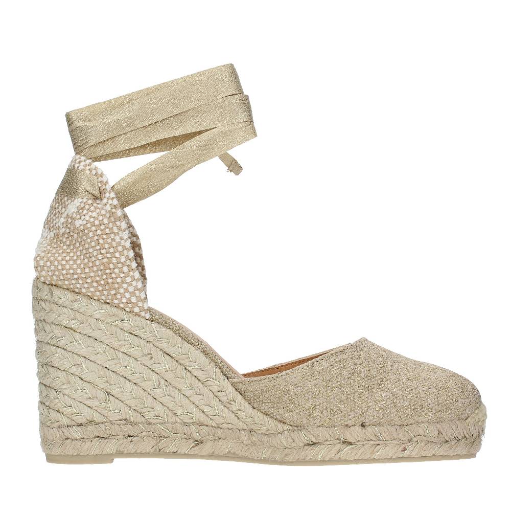 CASTANER Zeppa In Tessuto E Corda Modello CARINA