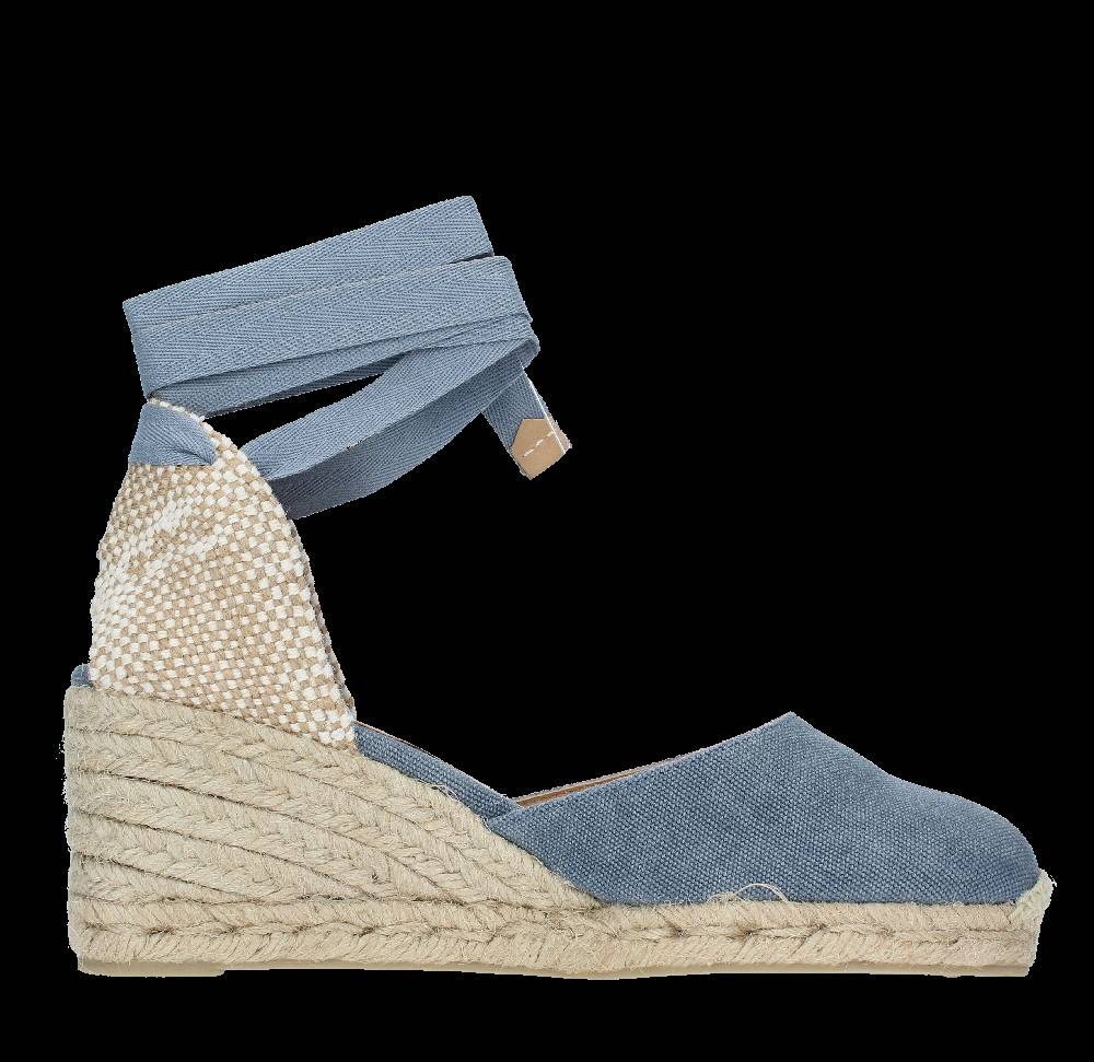 CASTANER Zeppa In Tessuto E Corda Modello CARINA