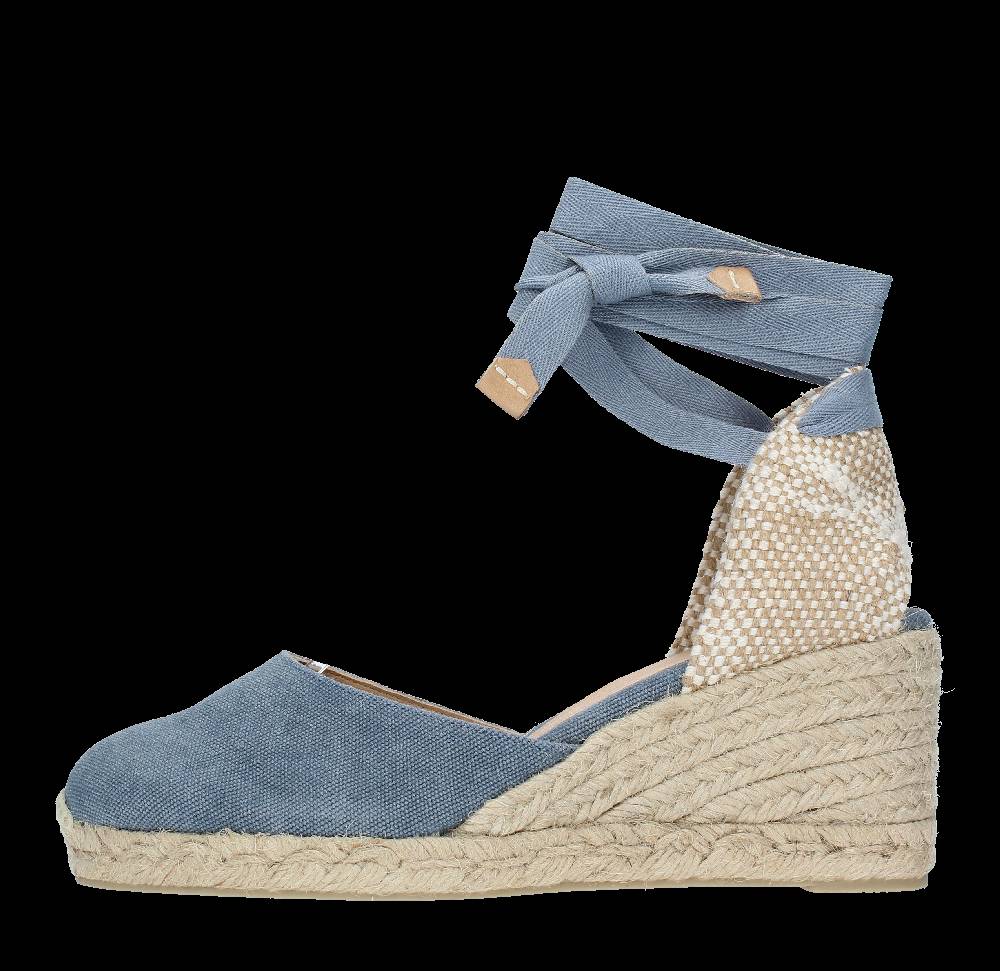 CASTANER Zeppa in tessuto e corda modello CARINA