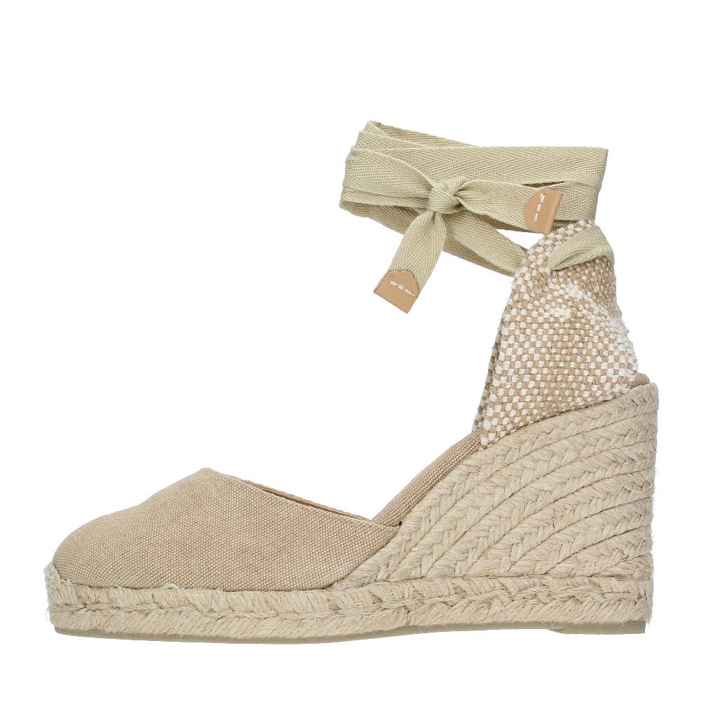 CASTANER Zeppa In Tessuto E Corda Modello CARINA