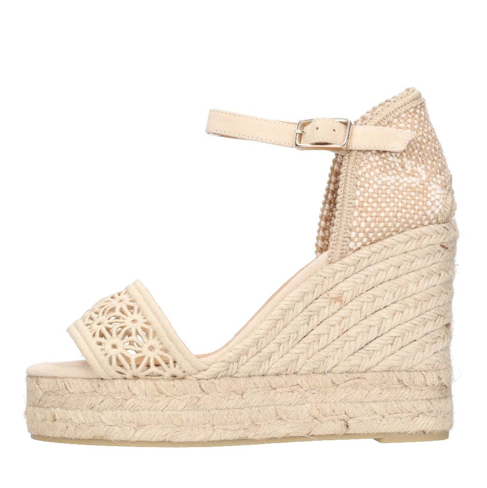 CASTANER Zeppa in tessuto e corda