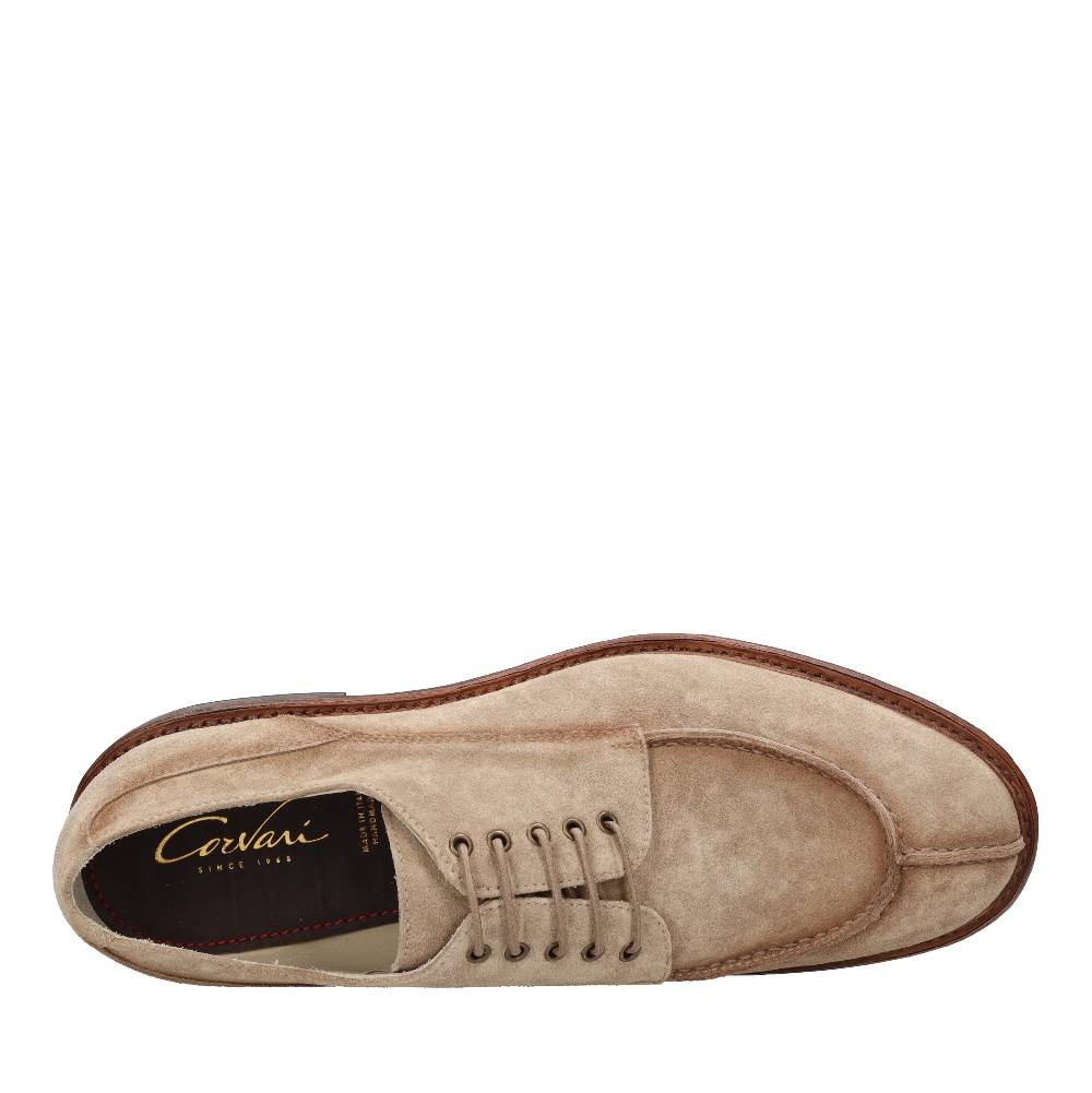 CORVARI Stringate In Camoscio