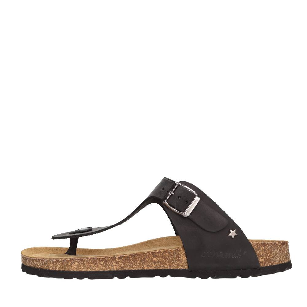 CUBANAS Mules infradito in pelle