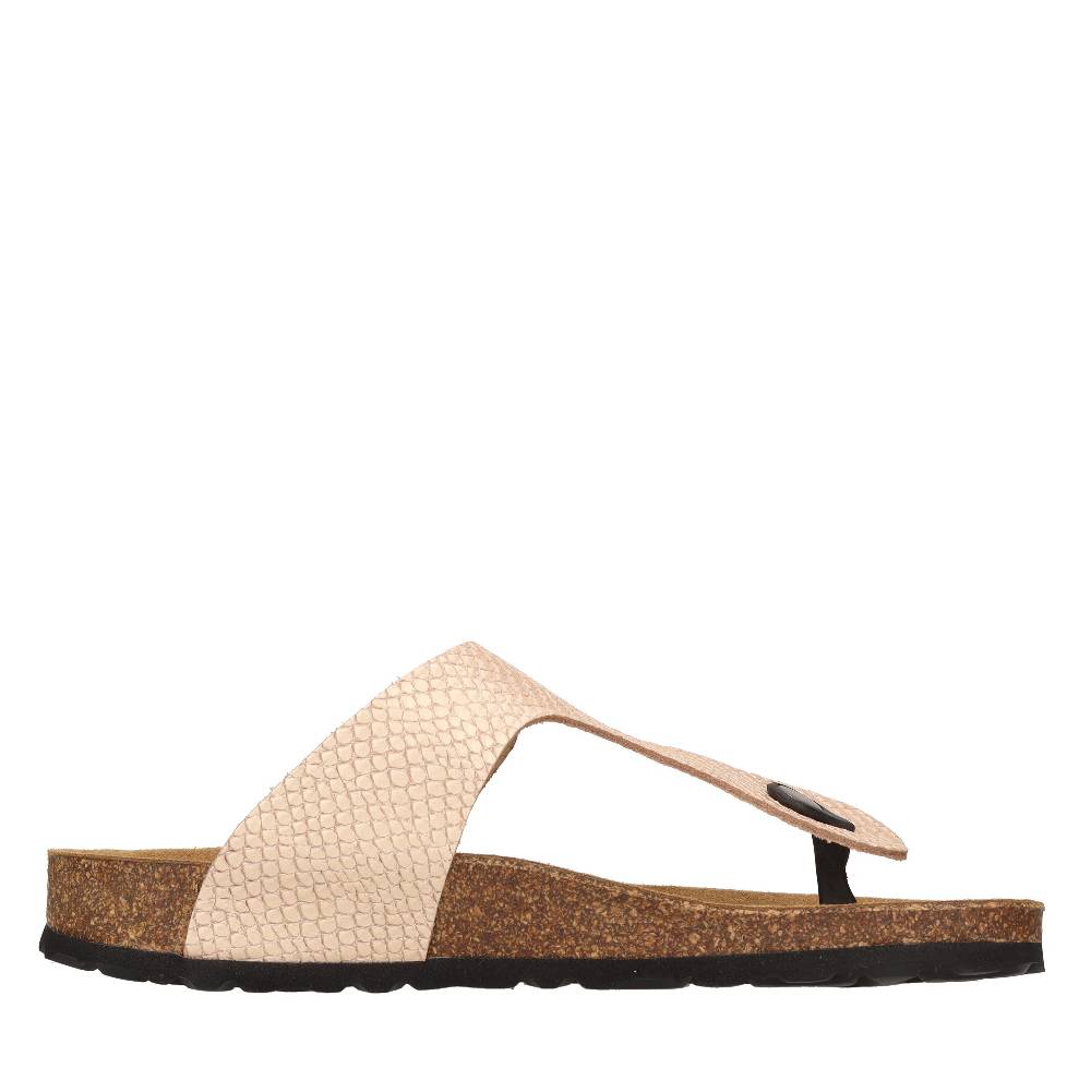 CUBANAS Mules Infradito In Pelle Martellata