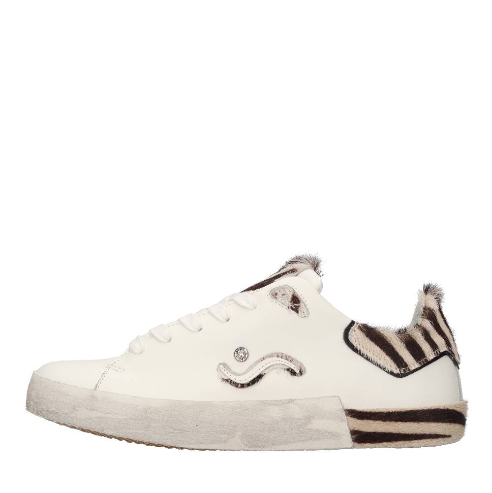 DAVI Sneakers in pelle e cavallino